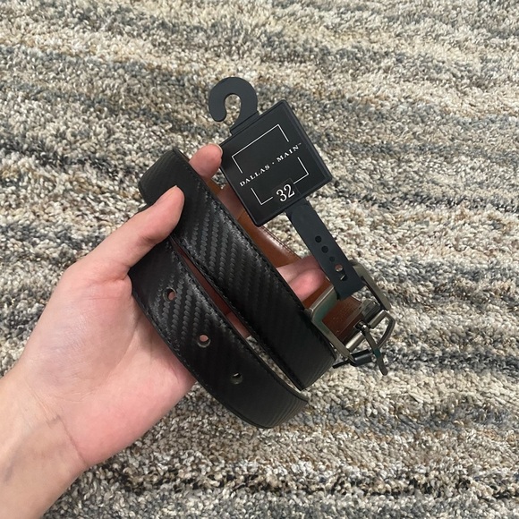 Men Belt Sz 32 | Men Black Belt 32 | Men Belt | Dallas Main Belt Men Sz 32 NWT - Picture 1 of 9